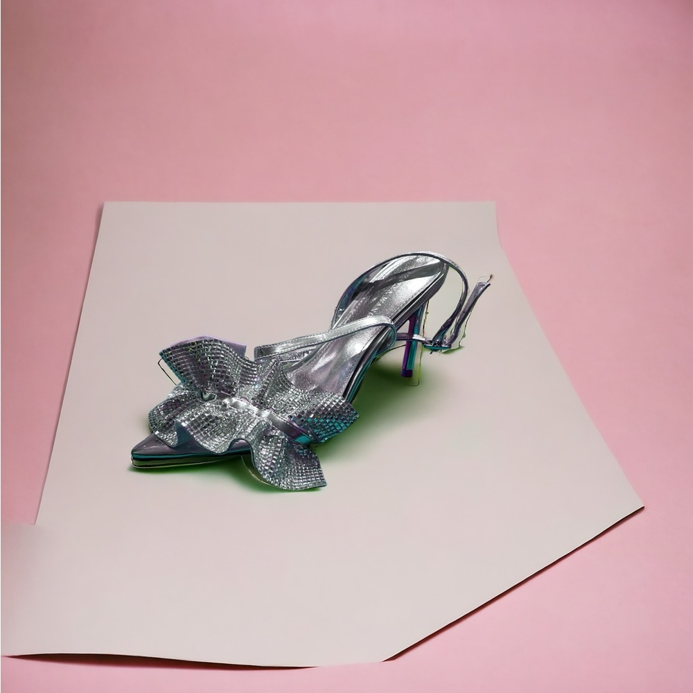 Azalea Wang Silver Rhinestone